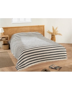 Плед Karven Пике муслиновый евро 220x240 / PL033 LENA v5/Antrasit