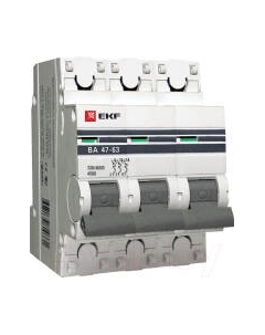 Выключатель автоматический EKF ВА 47-63 3P 32А (D) 4.5kA PROxima Ekf