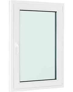 Окно ПВХ Добрае акенца С поворотно-откидной створкой 2 стекла