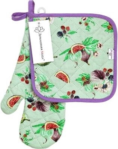 Набор прихваток Домашняя мода Инжир К Варежка 15х30 + прихватка 20х20