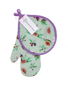 Набор прихваток Домашняя мода Инжир К Варежка 15х30 + Капелька 20х25