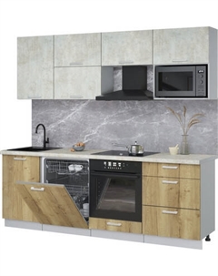 Кухонный гарнитур Интерлиния Мила Лайт 2.3-ПМ2