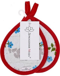 Набор прихваток Домашняя мода Розовый ноктюрн Капелька 12.9х16