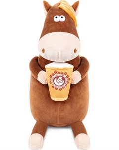 Мягкая игрушка Maxitoys Конь Кофемэн / MT-250210-27