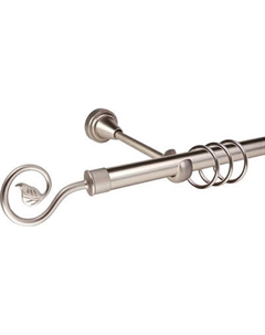 Карниз для штор АС ФОРОС Grace D19Г + наконечники Завиток одинарный Ас форос