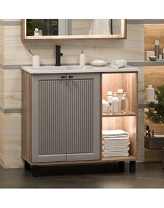 Тумба под умывальник Brevita Lumus 90 / LUM-06070-0842ЯL