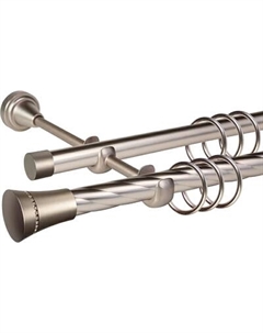 Карниз для штор АС ФОРОС Grace D19К/19Г + наконечники Астурия Ас форос