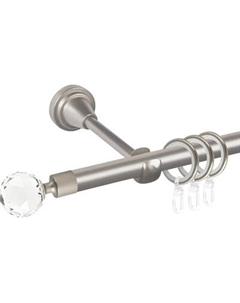 Карниз для штор АС ФОРОС Grace D19Г + наконечники Кристалл Ас форос