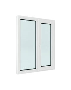 Окно ПВХ Brusbox Futuruss Двухстворчатое Поворотно-откидное правое 2 стекла