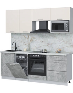 Кухонный гарнитур Интерлиния Мила Лайт 2.15-ПМ4