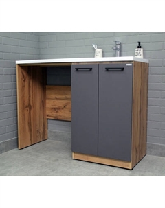 Тумба под умывальник Домино Космос 120 Craft с корзиной