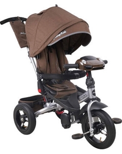 Трехколесный велосипед с ручкой Moby Kids Leader 360 12x10 Air Car / 649360 Moby kids