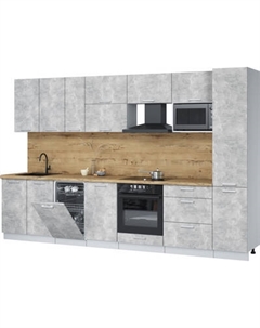 Кухонный гарнитур Интерлиния Мила Лайт 3.3-ПМ4