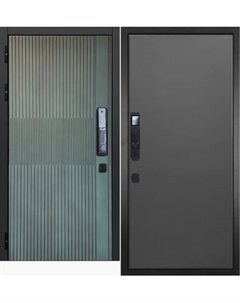 Входная дверь ГРАНИТ Бриони Смарт 77 графит нубук Granit