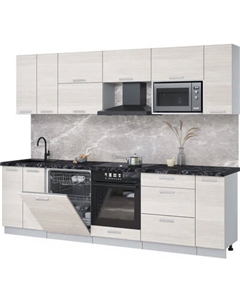 Кухонный гарнитур Интерлиния Мила Лайт 2.7-ПМ2