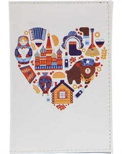 Обложка на паспорт Poshete Символы РФ / 681-OP2299006-CLR