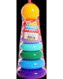 Развивающий игровой набор Соломон Пирамидка 7 колец с кругом / 10547325