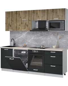 Кухонный гарнитур Интерлиния Мила Лайт 2.3-ПМ2