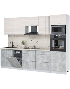 Кухонный гарнитур Интерлиния Мила Лайт 2.85-ПМ3