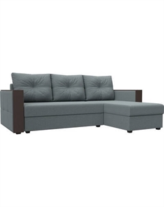 Диван угловой Лига Диванов Валенсия Лайт правый / 125973 Лига диванов
