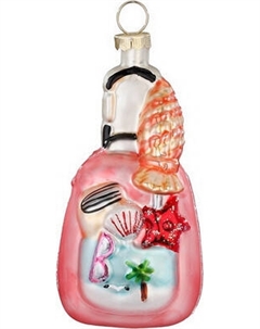 Елочная игрушка Inge's Christmas Figural Glass Ornaments. Сумка на колесиках / 64895H120 Inge's christmas