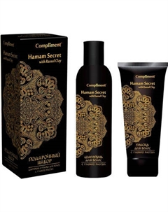 Набор косметики для волос Compliment Argana Hamam №129 Шампунь 250мл+Маска 200мл