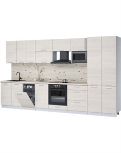 Кухонный гарнитур Интерлиния Мила Лайт 3.7-ПМ4