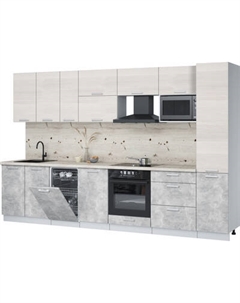 Кухонный гарнитур Интерлиния Мила Лайт 3.3-ПМ4