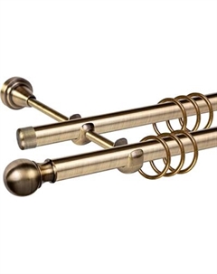 Карниз для штор АС ФОРОС Grace D19Г/19Г + наконечники Шар Стюард Ас форос