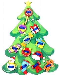 Развивающий игровой набор Лесная мастерская Шнуровка Нарядная елочка / 9062442