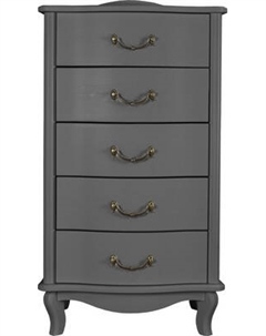 Комод Мебелик Джульетта узкий 5 ящиков