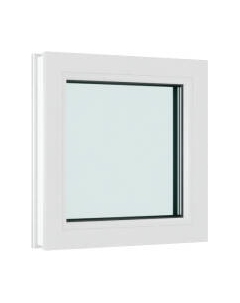 Окно ПВХ Rehau Одностворчатое глухое 3 стекла