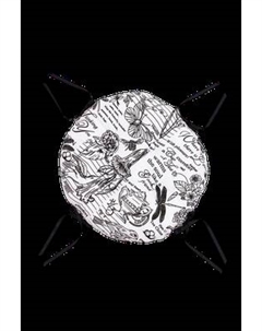 Подушка на стул BIO-LINE Рогожка круглая с 4 завязками и 4 точками 40x40 / PRKR4 Bio-line