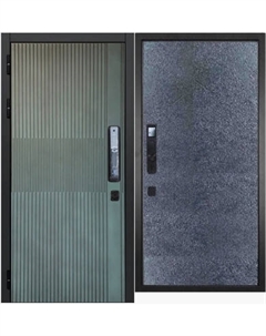 Входная дверь ГРАНИТ Бриони Смарт 77-1 бетон темный Granit