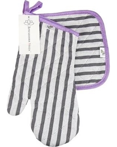 Набор прихваток Домашняя мода Лайн-3 Варежка 15х30 + прихватка 20х20