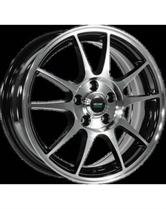 Литой диск Megami MGM-5 15x6" 5x114.3мм DIA 67.1мм ET 38мм BKF