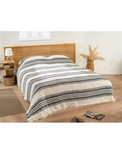 Плед Karven Пике муслиновый евро 220x240 / PL033 TRUVA v5/Antrasit