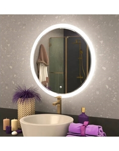 Зеркало Axus Silvio 80x80 Влагостойкое с подсветкой и гравировкой