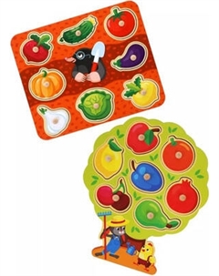 Сортер Mapacha Набор вкладышей Овощи и фрукты / 962088
