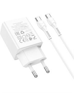 Зарядное устройство сетевое Hoco N68 + кабель Type-C-Type-C
