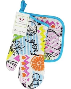 Набор прихваток Домашняя мода ФрешФут б/з Варежка 15х30 + прихватка 20х20