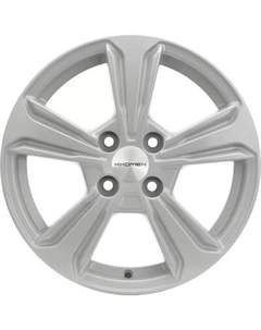 Литой диск Khomen KHW1502 Solano 15x6" 4x100мм DIA 54.1мм ET 45мм F-Silver