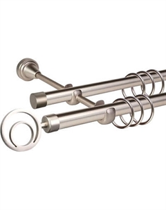 Карниз для штор АС ФОРОС Grace D19Г/19Г + наконечники Орбио Ас форос