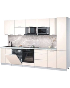 Кухонный гарнитур Интерлиния Мила Лайт 3.2-ПМ2