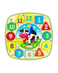 Сортер Alatoys Часики Коровка / ЧС07