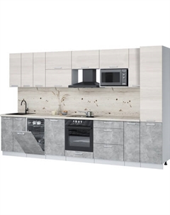 Кухонный гарнитур Интерлиния Мила Лайт 3.4-ПМ4