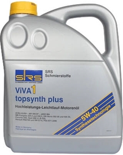 Моторное масло SRS Viva 1 Topsynth Plus 5W-40 Srs