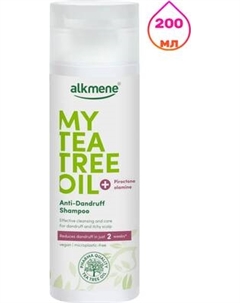 Шампунь для волос Alkmene Против перхоти и зуда с маслом чайного дерева / 40056320