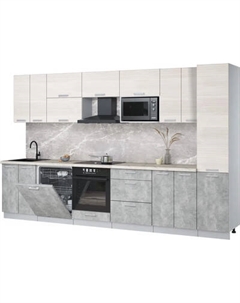 Кухонный гарнитур Интерлиния Мила Лайт 3.4-ПМ2