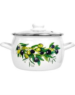 Кастрюля Лысьвенские эмали Оливковая ветвь С-4213 АП2/4